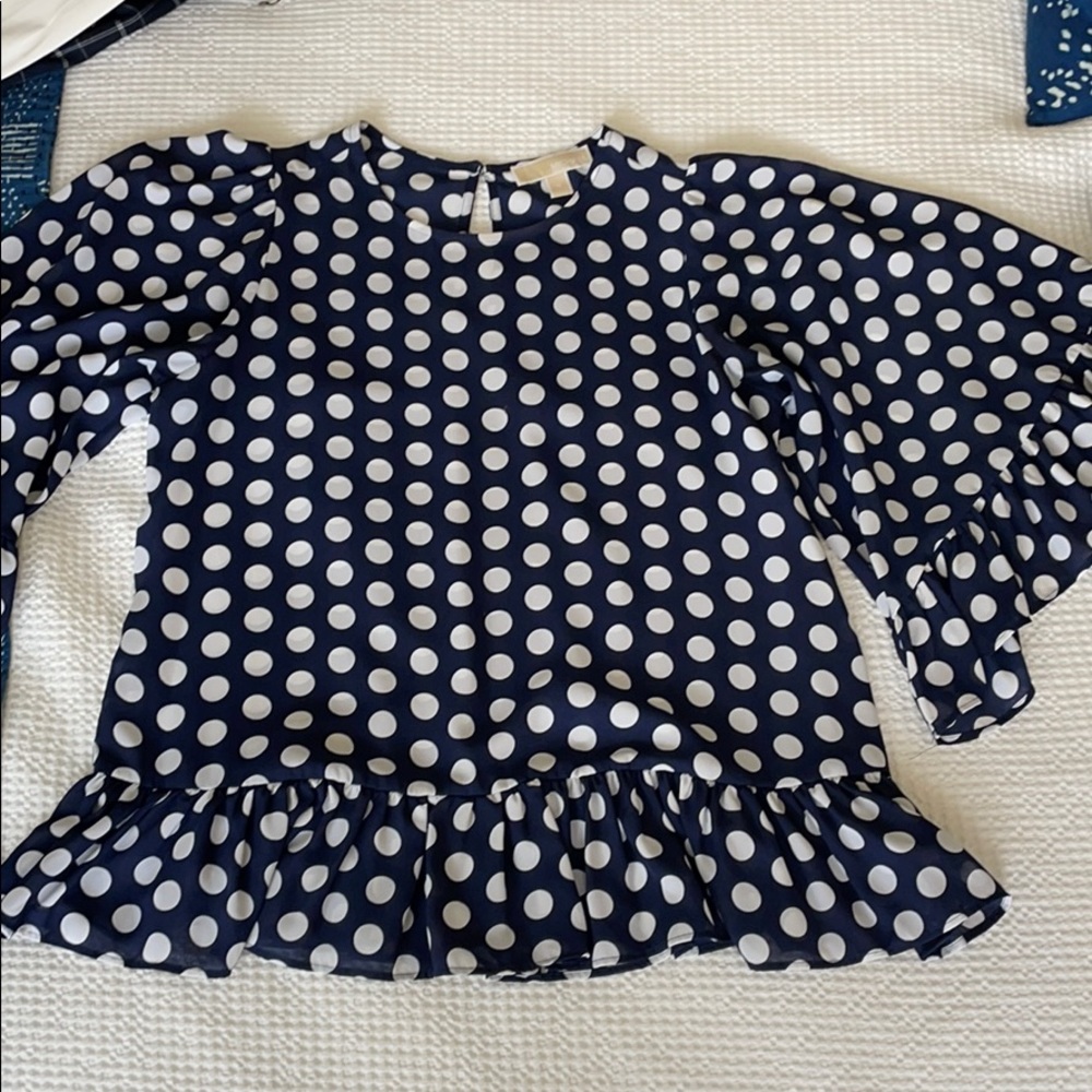 Michael Kors polka dot blouse